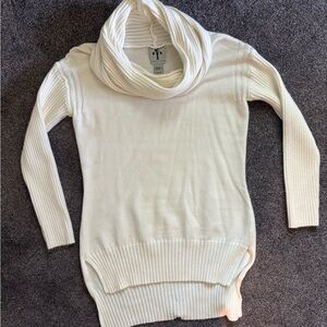 Rain & Rose Creamy White Cowl Neck Sweater versatile